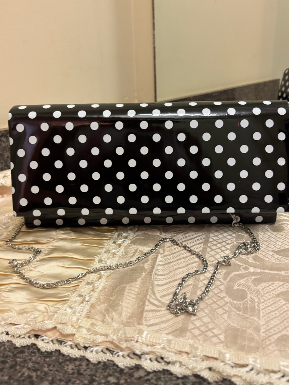 Amazon Polka Dot Clutch